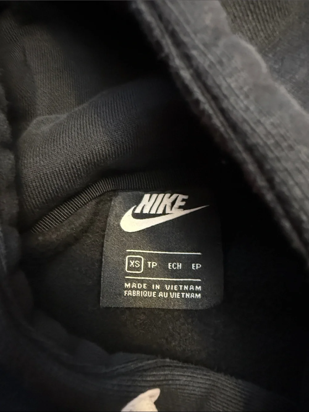 Nike Black Hoodie with White 